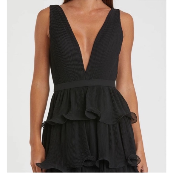 Mac Duggal Black Layered Maxi Dress - Picture 5 of 8